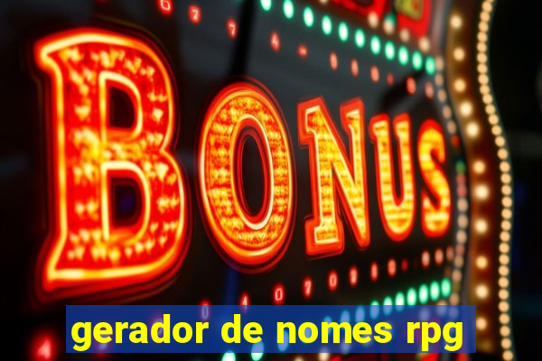 gerador de nomes rpg